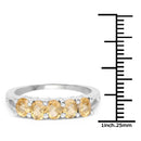 1.75 Carat Genuine Citrine .925 Sterling Silver Ring