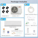 27000 BTU 2 Zone 22 SEER2 Mini Split AC with Heat Pump