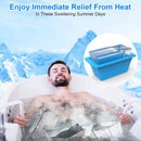 2 Pack 6.6LBS Silicone Freezer Molds Ice Block Molds Ice Pop Molds for Ice Baths Soup Seafood Freezing DIY Ice Decorations
