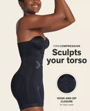 Leonisa Womens Firm Tummy Control Shaper Strapless Shorts with Butt Lifter