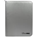Ultra PRO: 9-Pocket Zippered PRO-Binder (Silver)