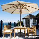 27 lbs Fillable Round Umbrella Base Stand for Yard Garden Poolside