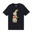 Easter Hawaiian Tee For Men Best Easter Wishes Tee Crew Neck 100% Cotton - BLACK