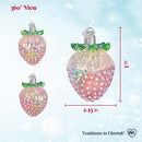 Shimmering Strawberry Ornament