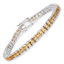 8.25 Carat Genuine Citrine .925 Sterling Silver Bracelet