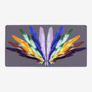 Rainbow Feathers Playmat
