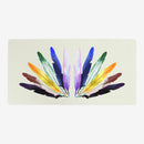 Rainbow Feathers Playmat