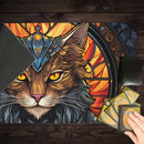 Royal Cat Stained Glass Playmat