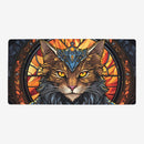 Royal Cat Stained Glass Playmat