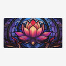 Stained Glass Lotus Playmat