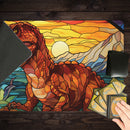 Stained Glass T-Rex Playmat