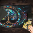 Astral Stained Glass Tree Of Life Playmat