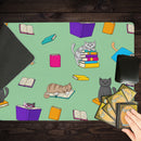 Book Cats Pattern Playmat