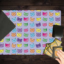 Rainbow Cat Faces Playmat