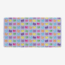 Rainbow Cat Faces Playmat