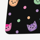 Rainbow Cat Heads Playmat