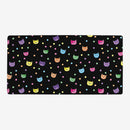 Rainbow Cat Heads Playmat