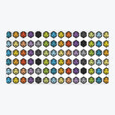Inked Rainbow D20 Pattern Playmat