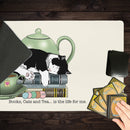 Books Cats And Tea Playmat