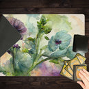 Moody Watercolor Flowers Playmat