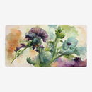 Moody Watercolor Flowers Playmat