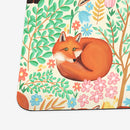 Little Foxes in a Fantasy Forest Playmat
