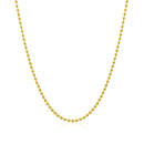 18k Yellow Gold Bead Chain 1.5mm (1.50 mm)