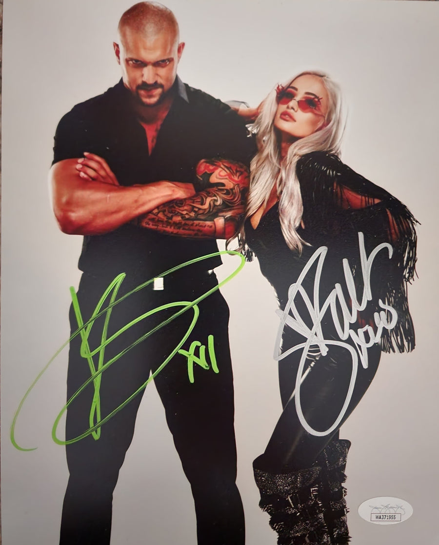 Karrion Kross & Scarlett Autographed 8