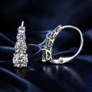 S925 Sterling Silver 0.50 Carat Moissanite Earrings for Women