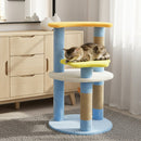 29 Inches Cute Modern Cat Tree with Star and Moon Shaped Platforms