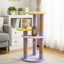 29 Inches Cute Modern Cat Tree with Star and Moon Shaped Platforms