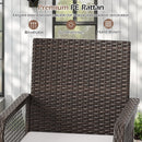 29 Inches Patio 360° Swivel Bar Stool with Cross-Woven Armrests and Seat Cushion-White