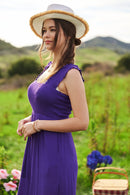Davi & Dani Smocked Bodice Strap Ruffle Tie Belt Jumpsuit