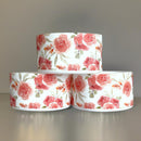 Peony Floral White Tumbler Boot