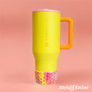 Strawberry Lemonade Waffle Tumbler Boot -Fall fits 20-40oz