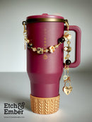 Leopard Luxe Deluxe Tumbler Charm Necklace