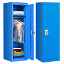 48 Inch Kid Safe Storage Children Single Tier Metal Locker-Blue