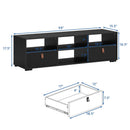 TV Stand Entertainment Media Center Console for TV's up to 60 Inch with Drawers Walnut