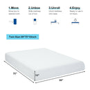 10 Inch Air Foam Pressure Relief Bed Mattress with Jacquard Soft Cover