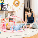 Baby Activity Play Piano Gym Mat with 5 Hanging Sensory Toys