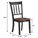 2 Pieces Solid Whitesburg Spindle Back Wood Dining Chairs