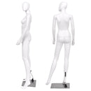 5.8 ft Full Body Female Mannequin Egghead Manikin with Metal Stand