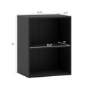 2-Cube Bookcase Floor Standing Open Bookshelf with 5-Position Adjustable Shelf