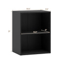 2-Cube Bookcase Floor Standing Open Bookshelf with 5-Position Adjustable Shelf