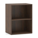 2-Cube Bookshelf with Adjustable Shelf - Dark Walnut