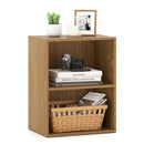 2-Cube Bookcase Set of 2 Floor Standing Open Bookshelf w/ 5-Position Adjustable Shelf