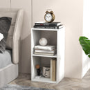 2 Cube Bookshelf with Back Guardrail for Living Room Bedroom