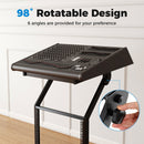 2 Layer Professional Audio Rack Mount with Adjustable Crossbars
