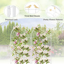 2 Pack 71 x 20 Inch Metal Garden Trellis Rustproof Plant Support for Climbing Plants