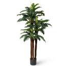 2 Pack Artificial Palm Tree 6.3 ft Tall with Adjustable Leaves